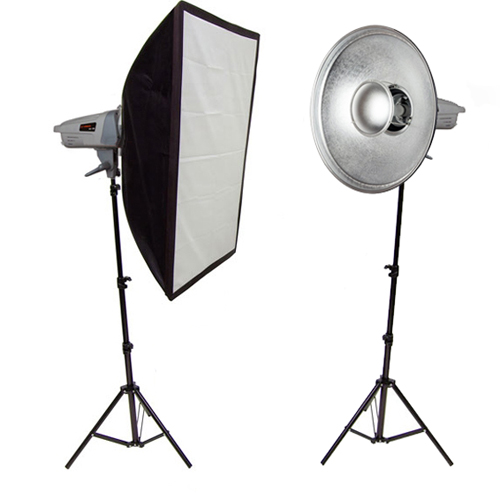 Set of studio lighting Visico VE400x2